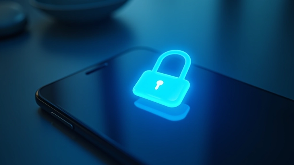 Digital lock icon displayed on computer screen representing cybersecurity and protection
